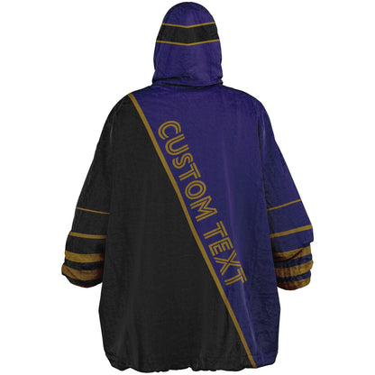 Purple/Black/Metallic Gold Everyday Reversible
