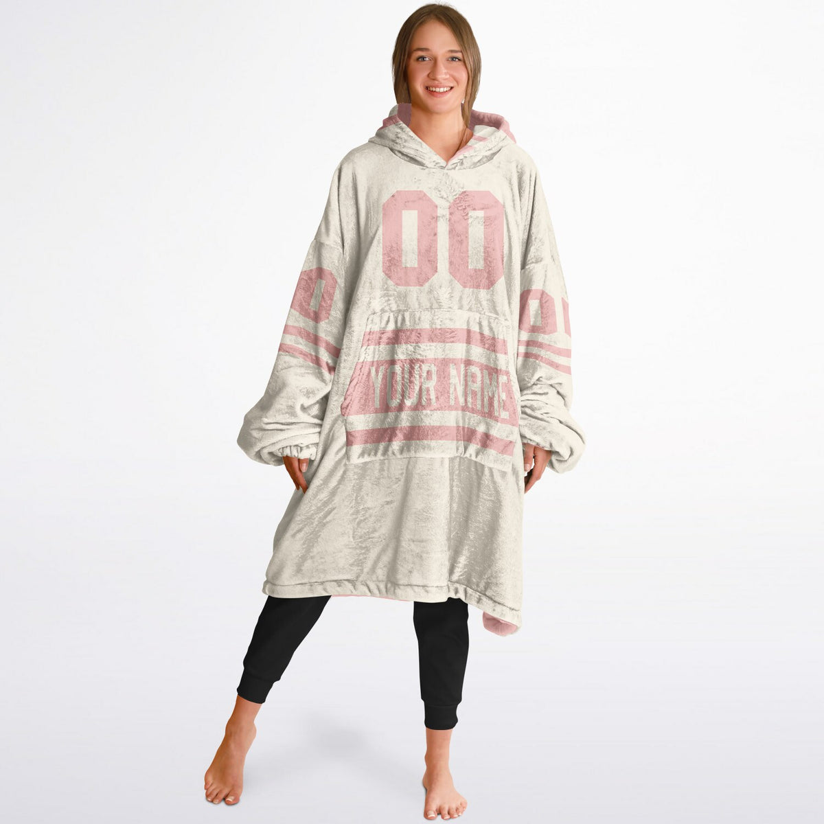 Blush Pink & Cream Superfan Reversible