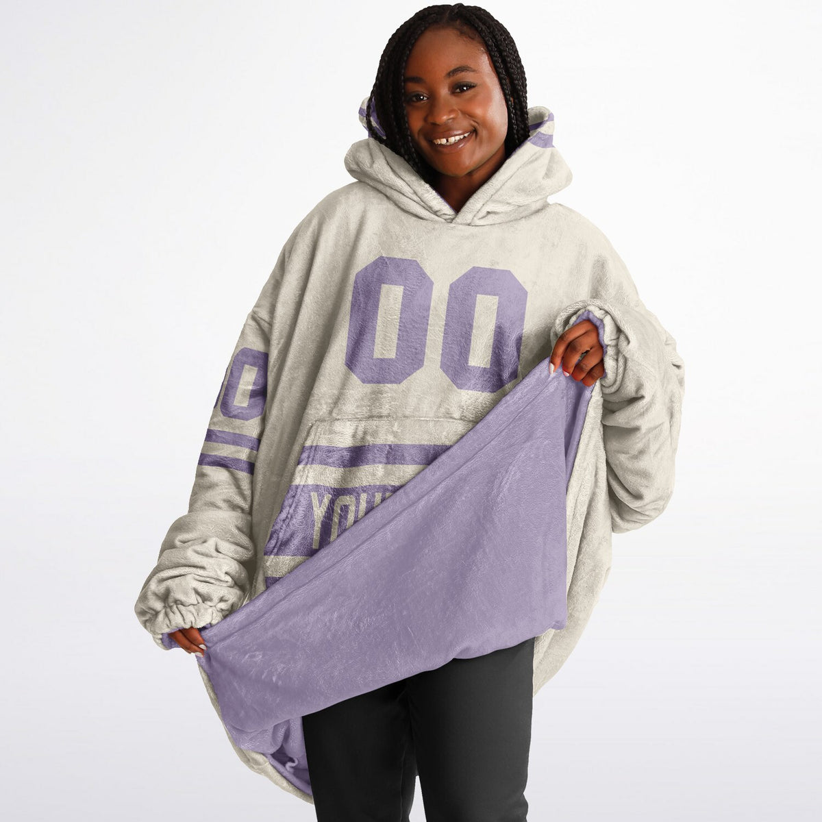 Lavender & Cream Superfan Reversible