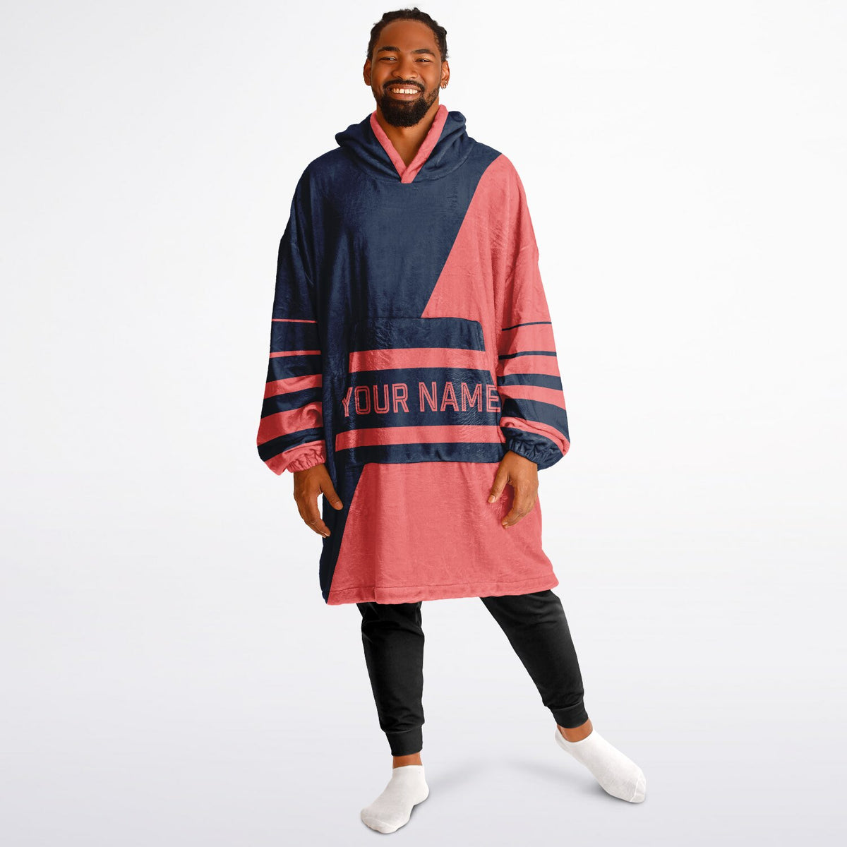 Navy & Electric Coral Split Decision