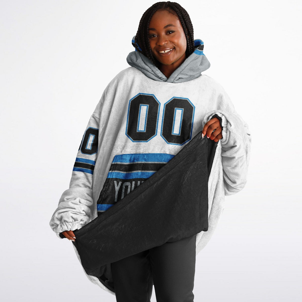 Black/Blue/Silver Superfan Reversible