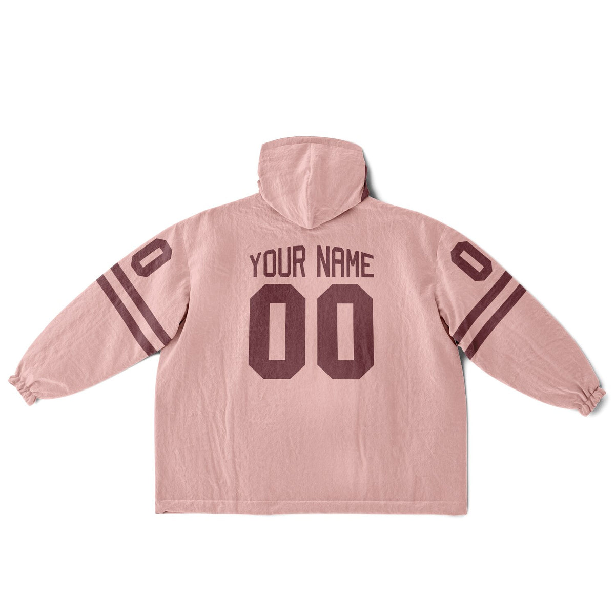Burgundy & Blush Pink Superfan Reversible