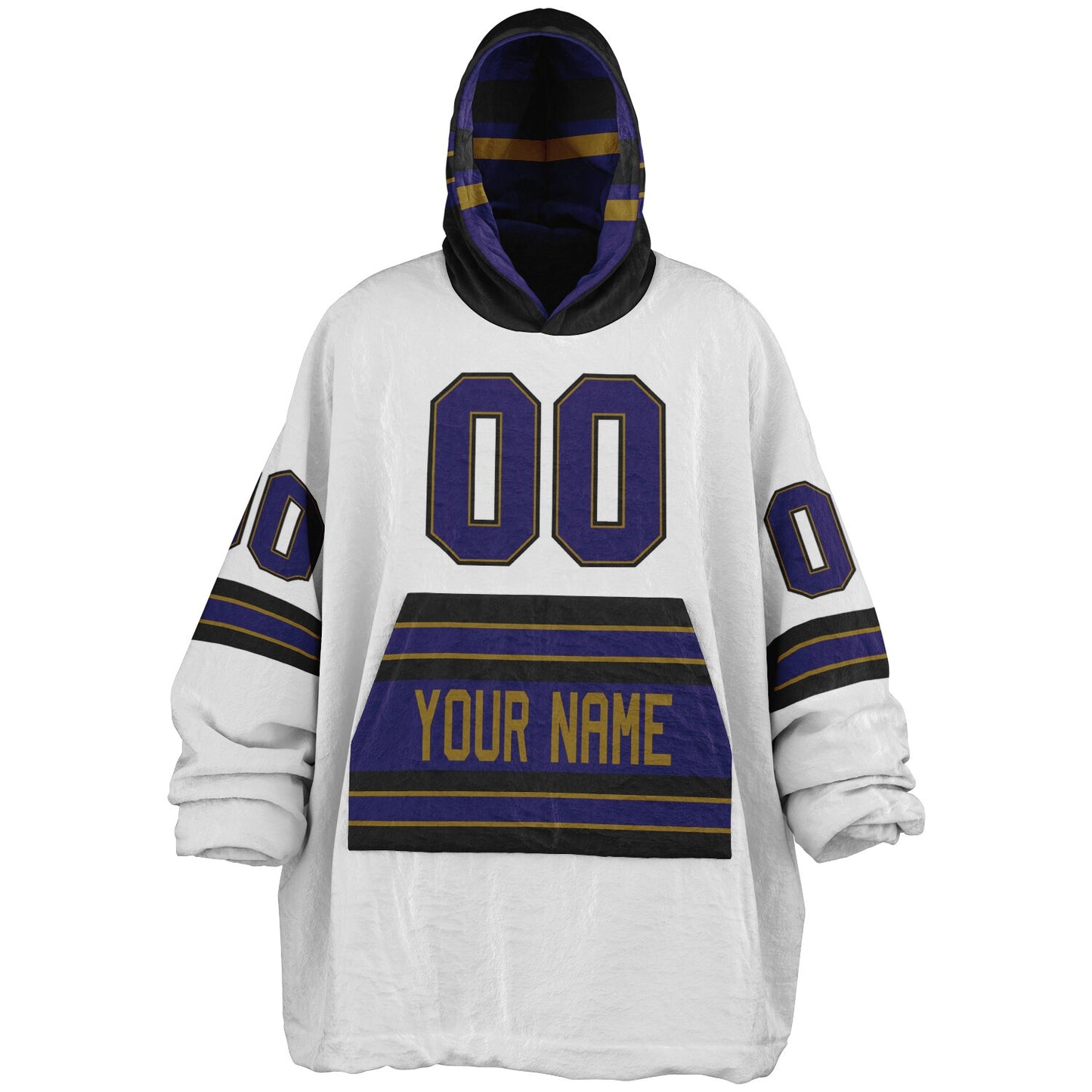 Purple/Black/Metallic Gold Superfan Reversible