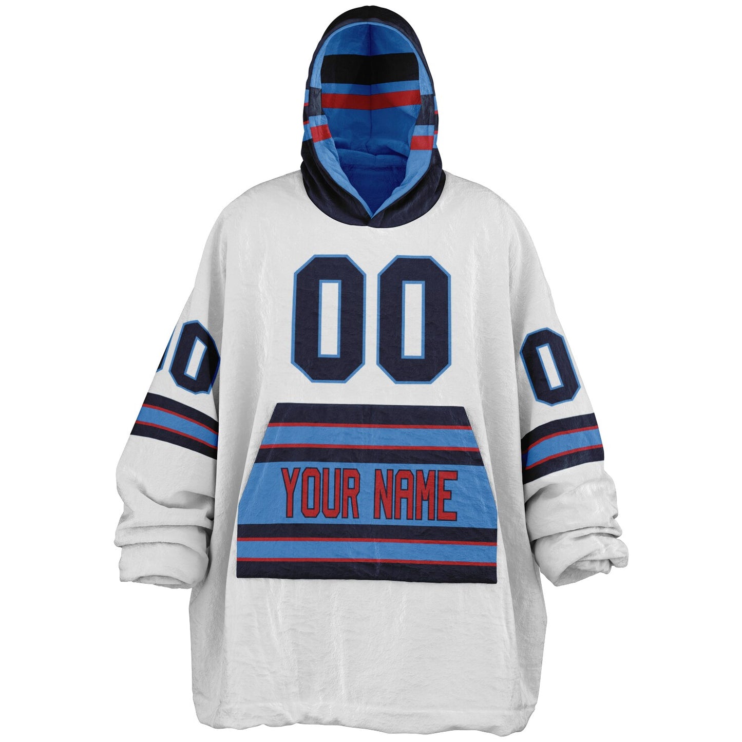 Light Blue/Navy/Red Superfan Reversible
