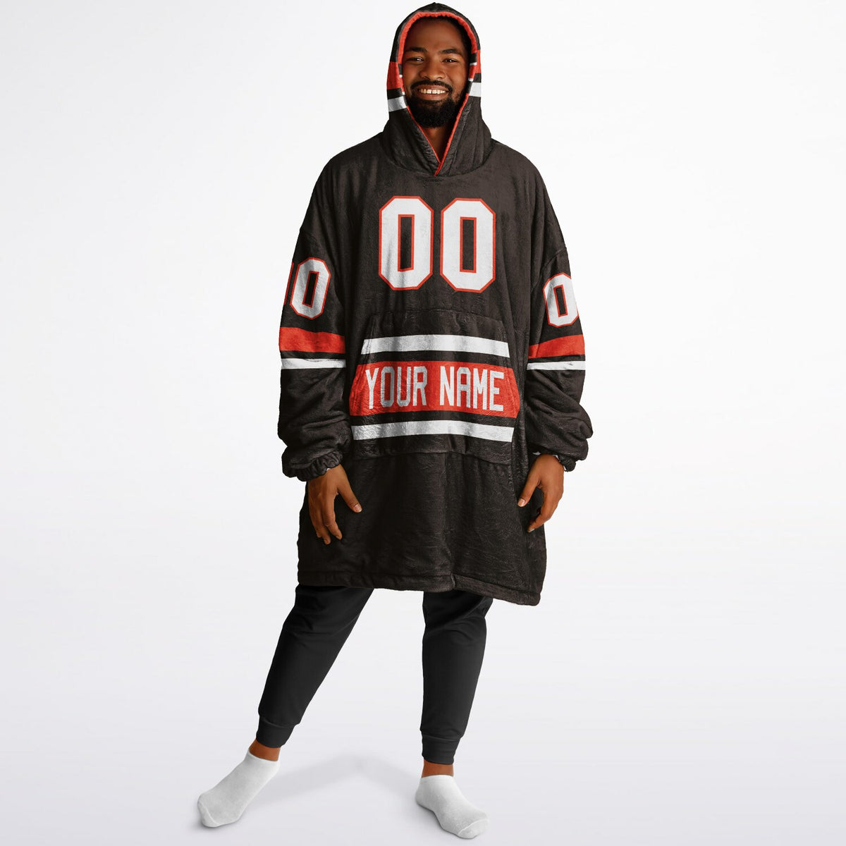 Brown/Orange/White Superfan Reversible