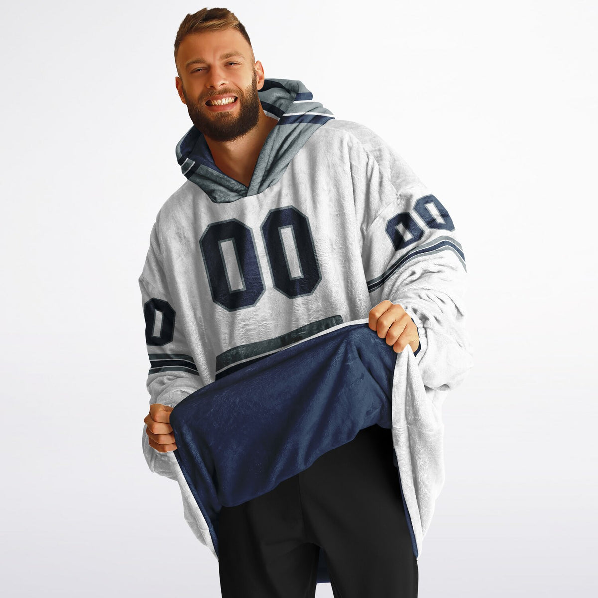 Navy/Silver/White Superfan Reversible