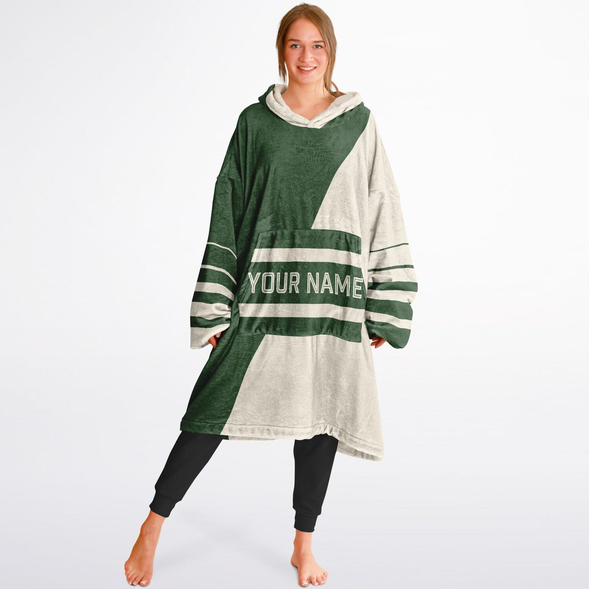 Forest Green & Cream Split Decision