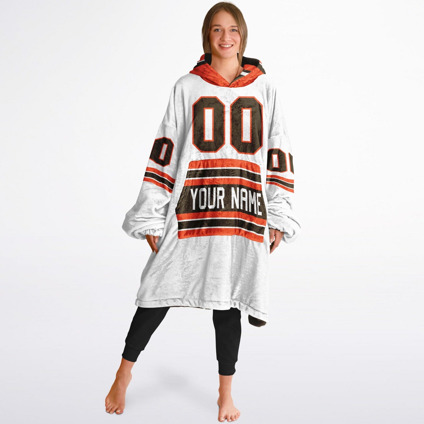 Brown/Orange/White Superfan Reversible