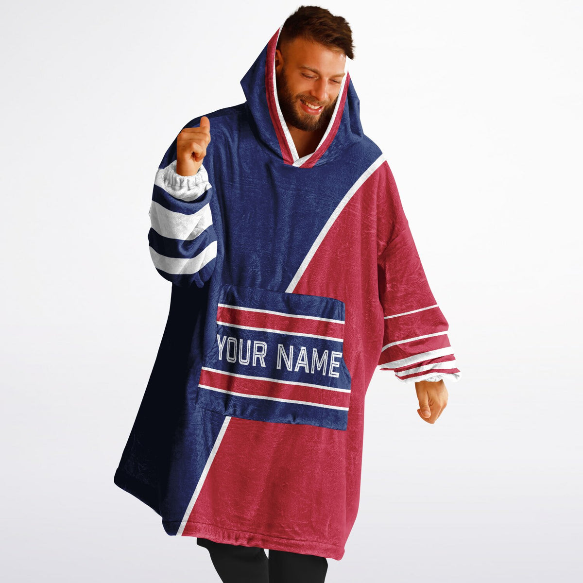 Dark Blue Red White Split Decision