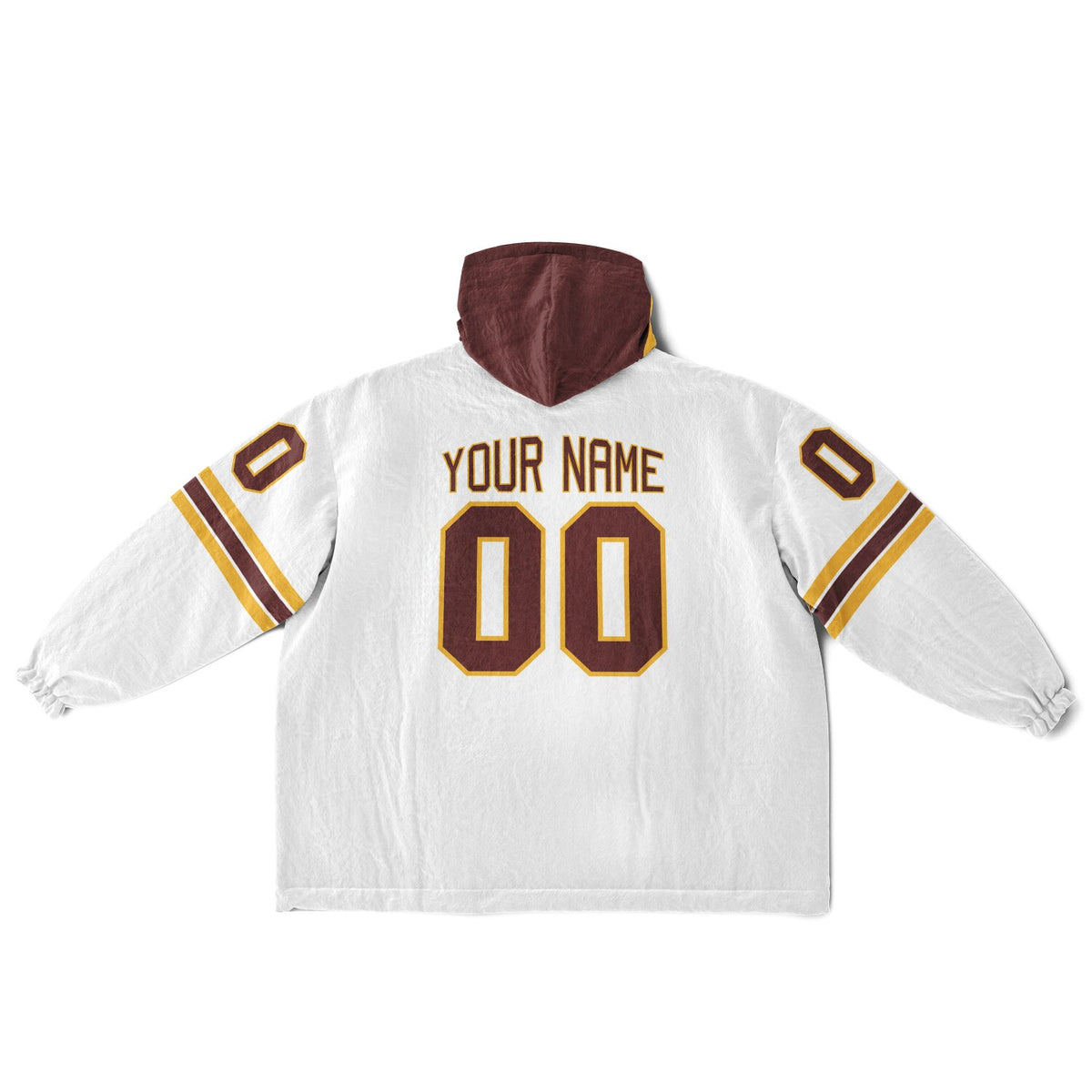 Burgundy/Gold/White Superfan Reversible