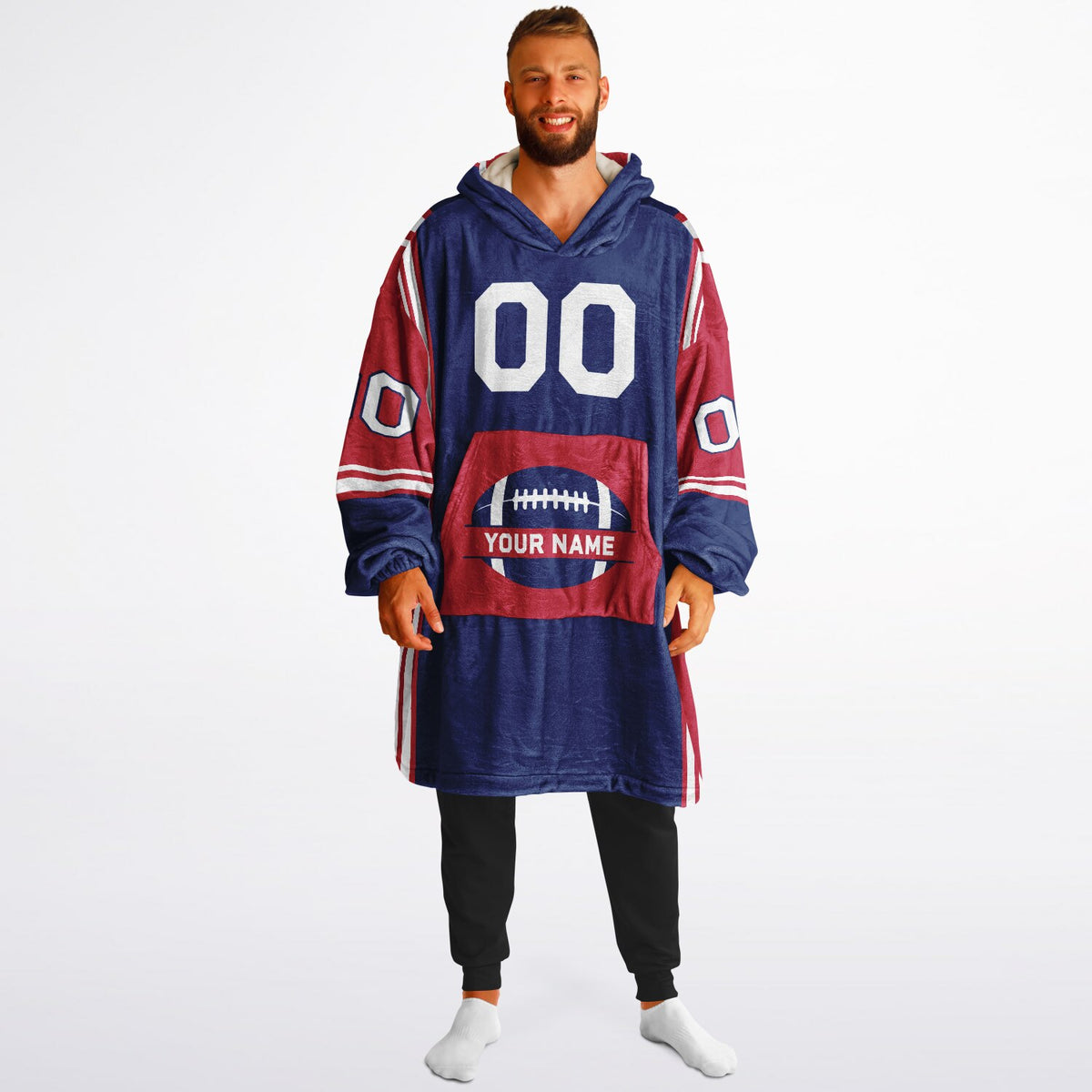 Dark Blue/Red/White Bold