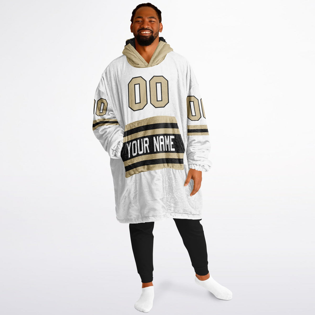 Black & Light Gold Superfan Reversible