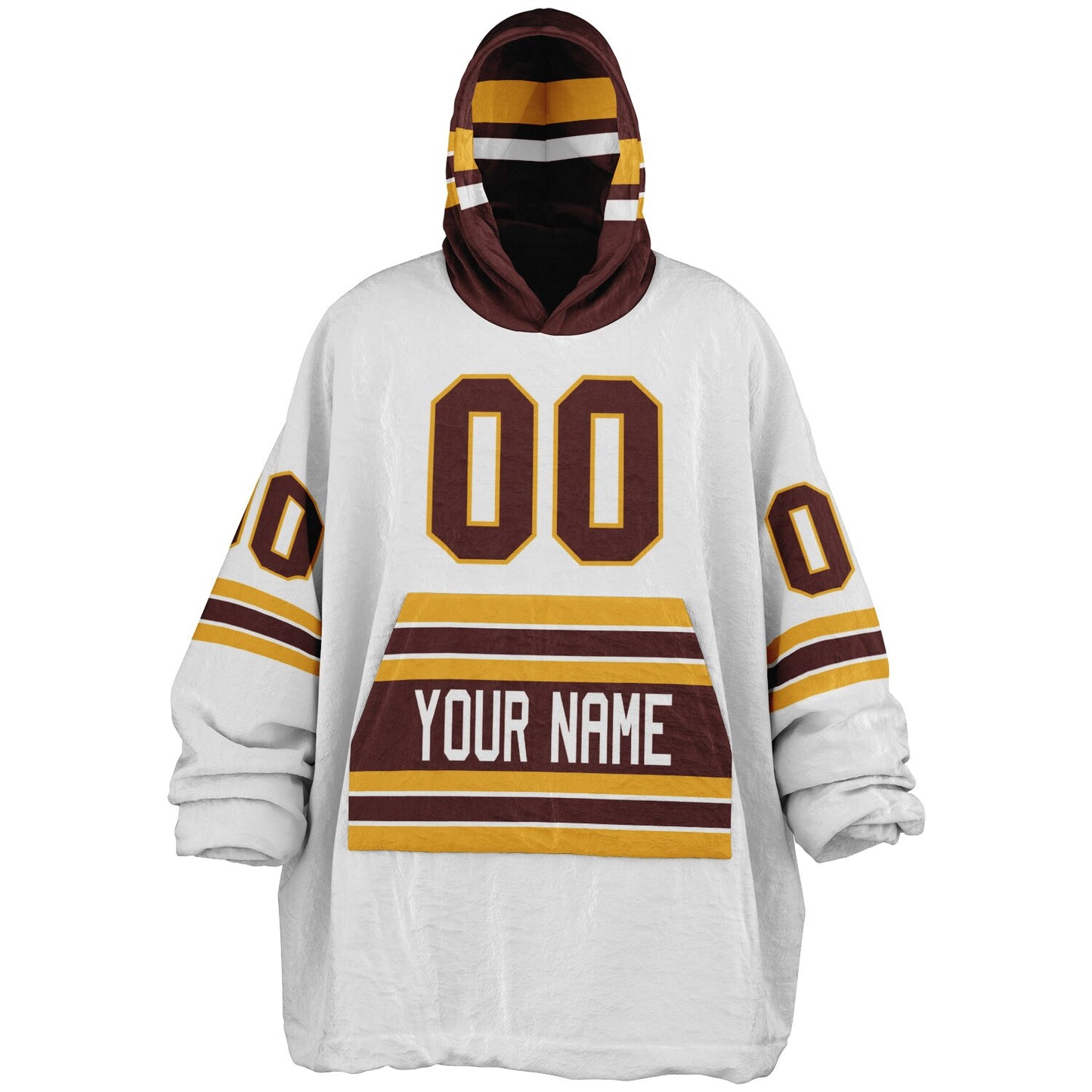 Burgundy/Gold/White Superfan Reversible