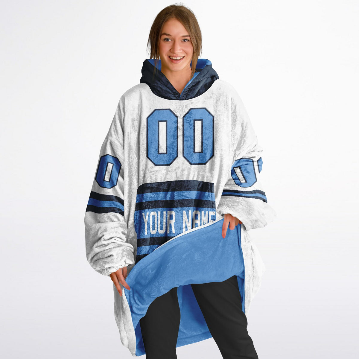 Light Blue/Navy Superfan Reversible