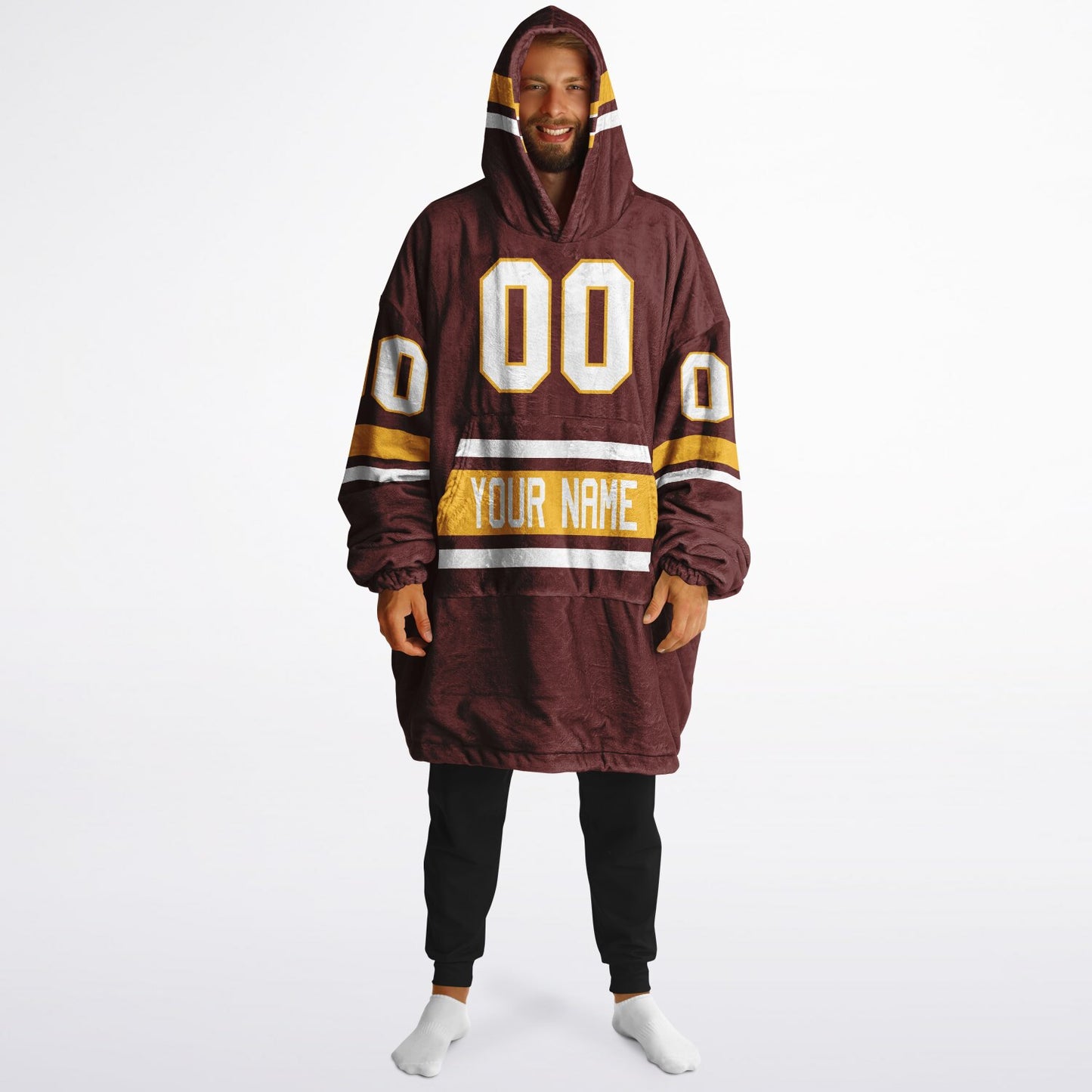 Burgundy/Gold/White Superfan Reversible