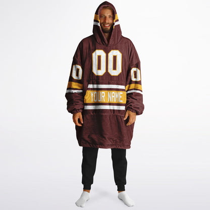 Burgundy/Gold/White Superfan Reversible