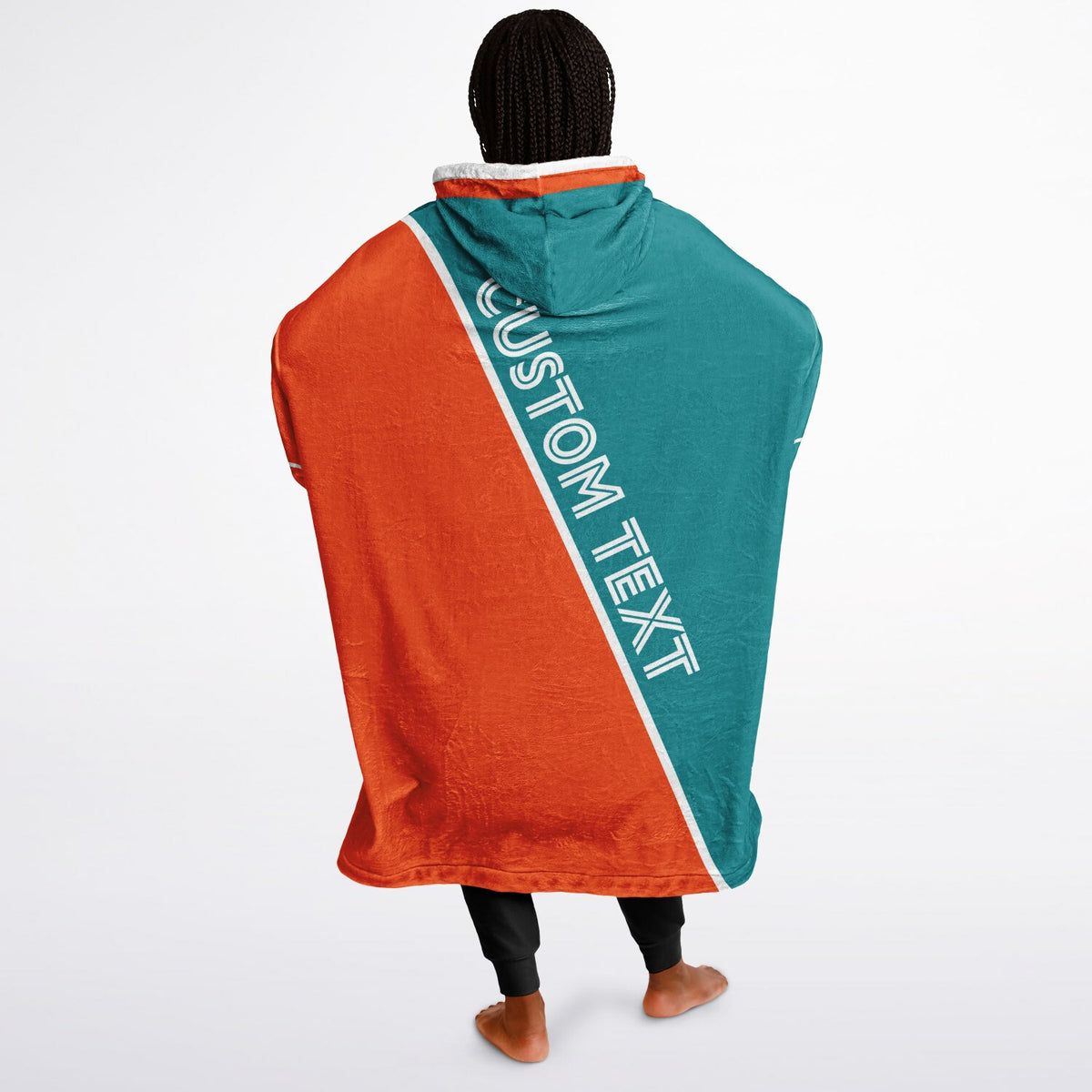 Teal Orange White Split Decision
