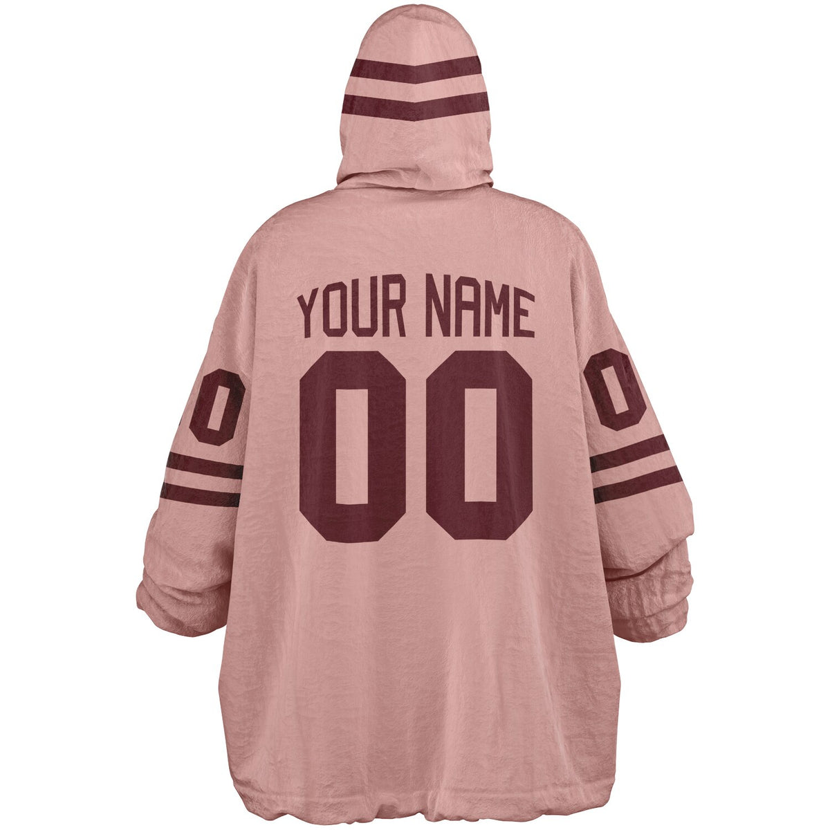 Burgundy & Blush Pink Superfan Reversible