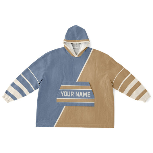 Slate Blue Cream Camel Split Decision