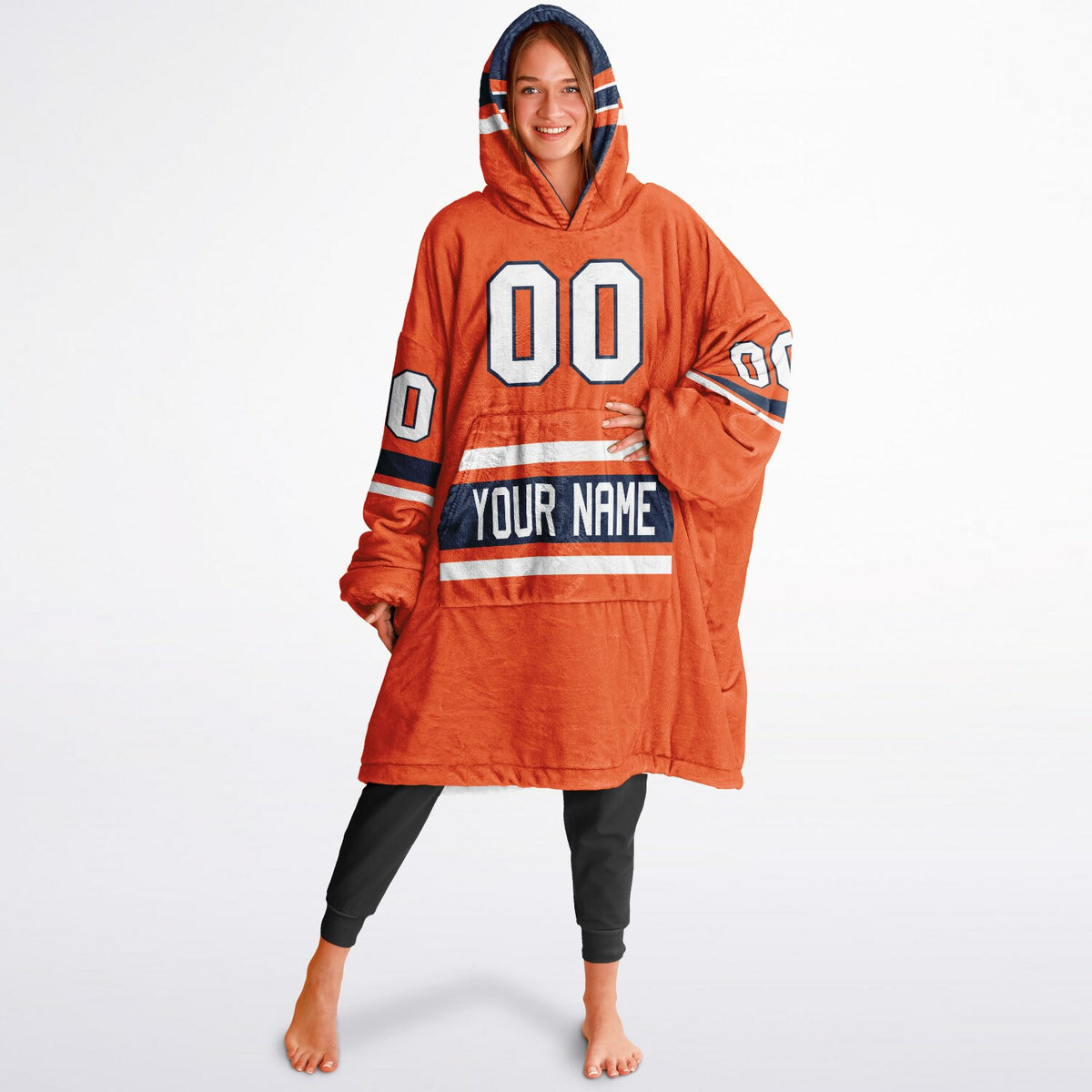 Orange/Navy/White Superfan Reversible