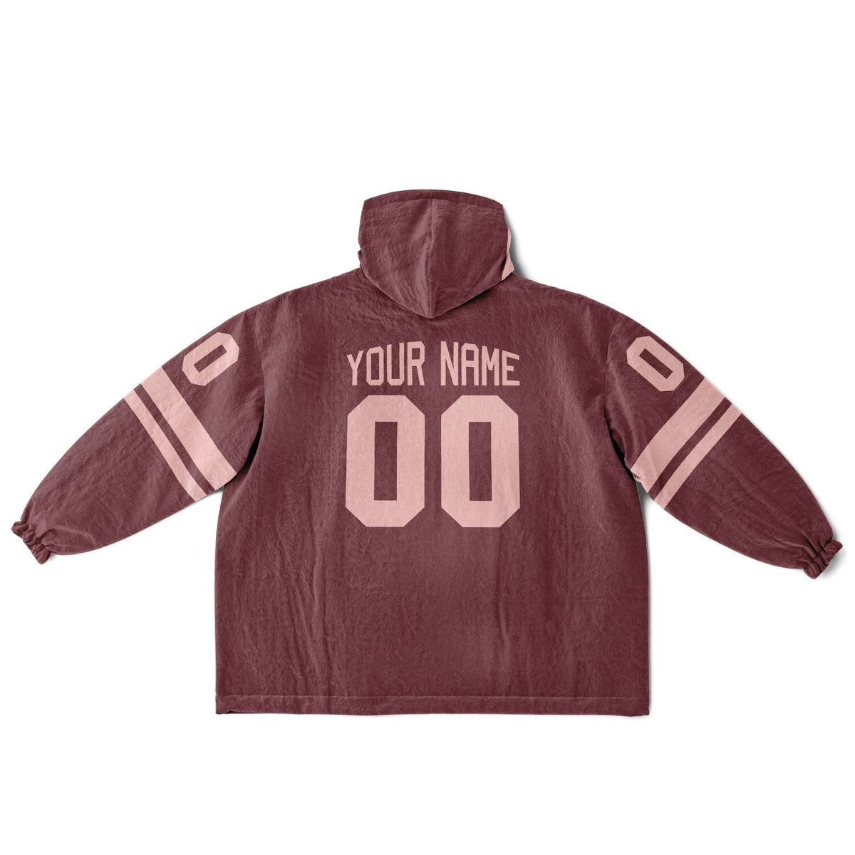 Burgundy & Blush Pink Superfan Reversible