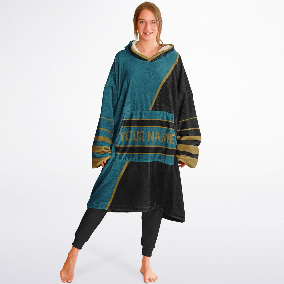 Teal Black Gold Split Decision