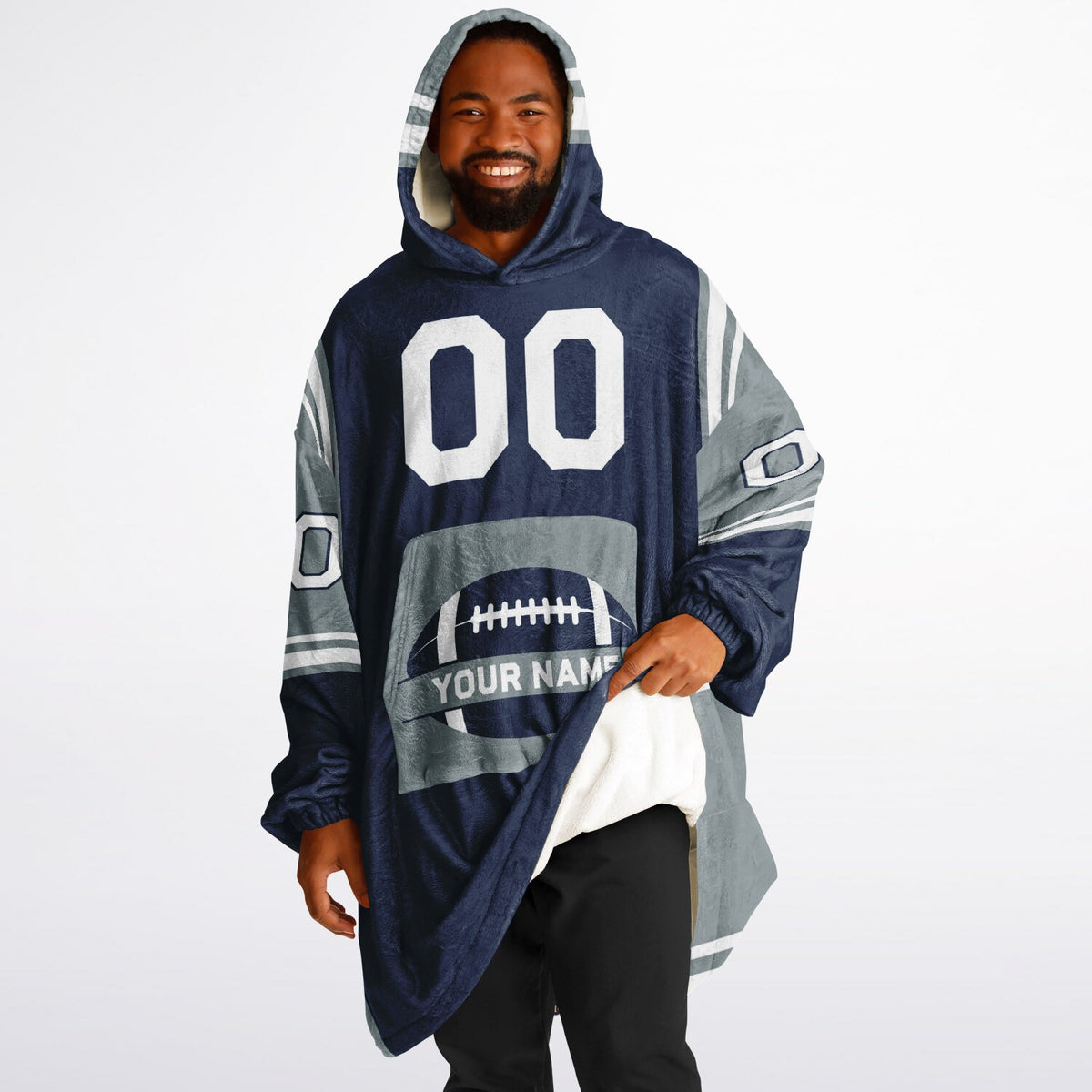 Navy/Silver/White Bold