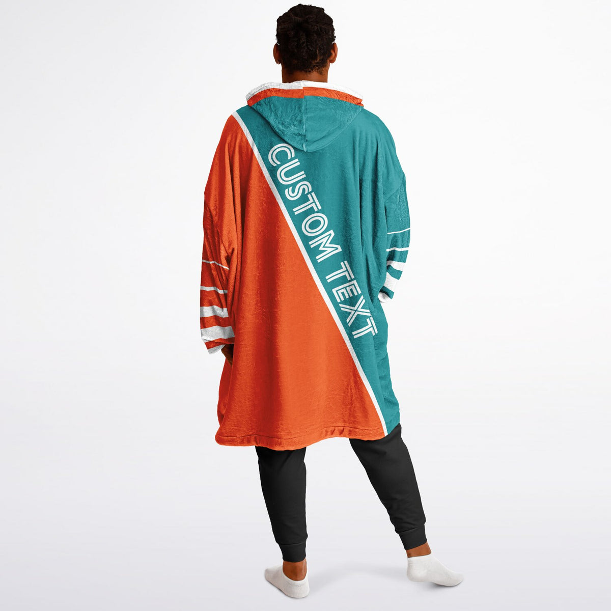 Teal Orange White Split Decision