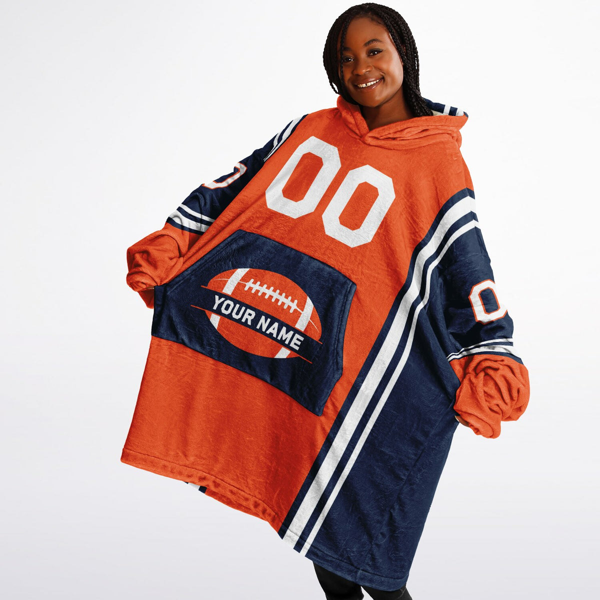 Orange/Navy/White Bold