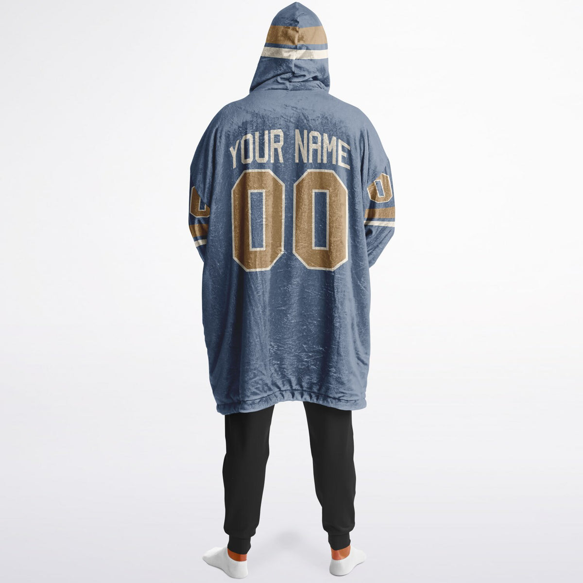 Slate Blue Cream Camel Superfan Reversible