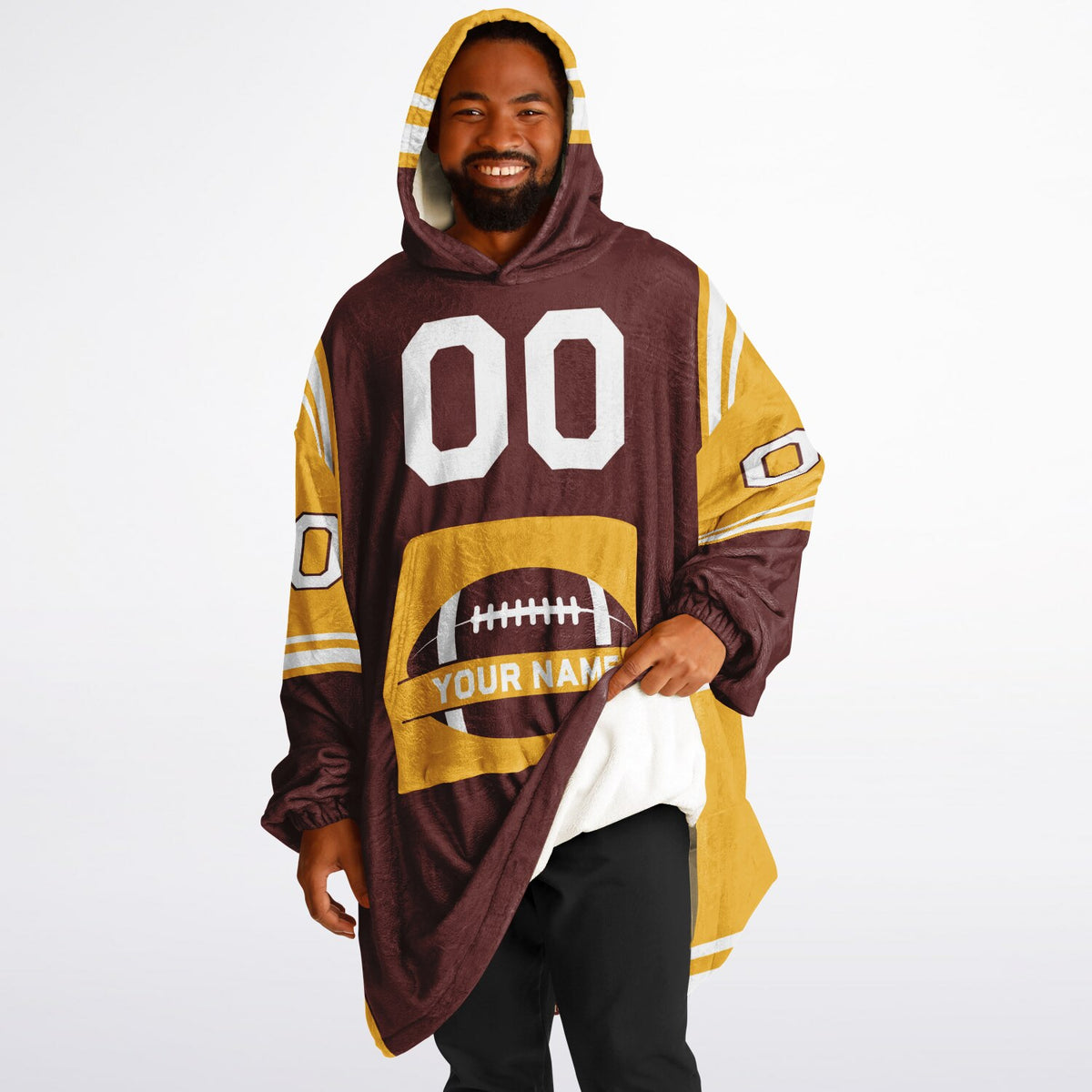 Burgundy/Gold/White Bold