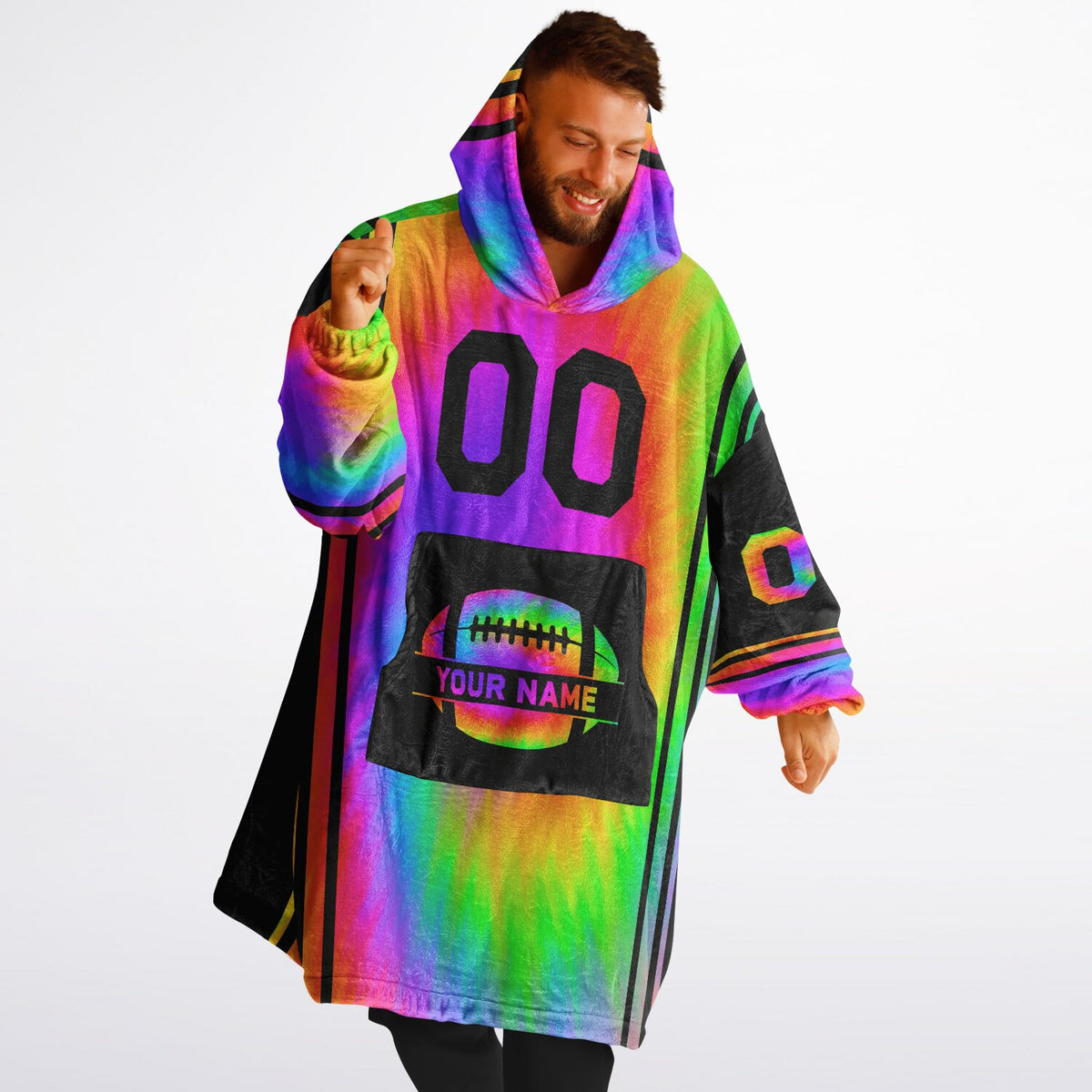 Tie-Dye & Black Bold