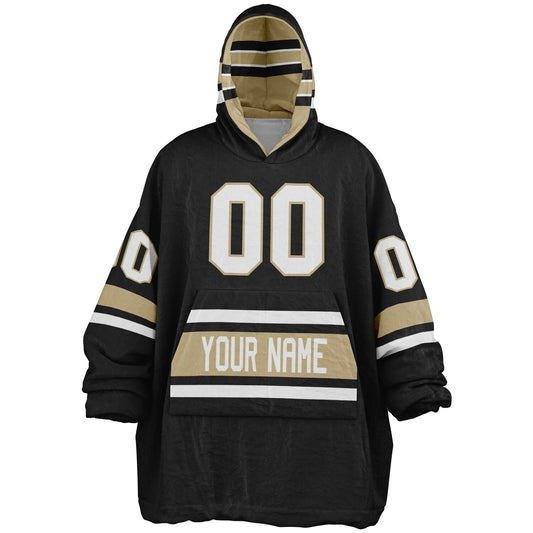 Black/Old Gold/White Superfan Reversible