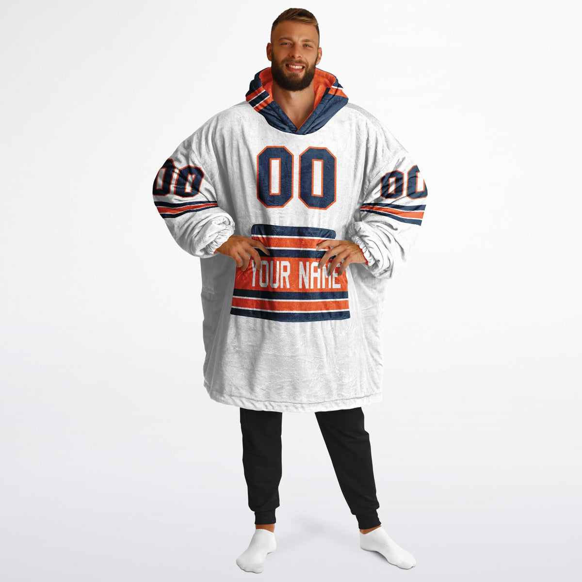 Orange/Navy/White Superfan Reversible