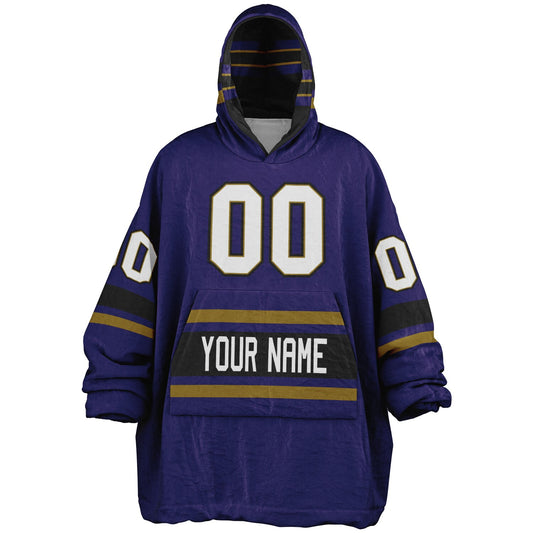 Purple/Black/Metallic Gold Superfan Reversible