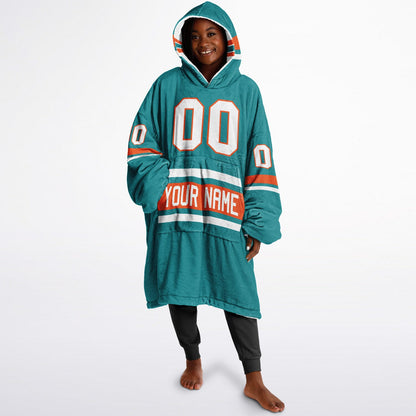 Aqua/Orange/White Superfan Reversible