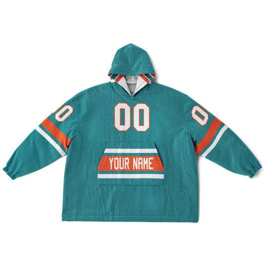 Aqua/Orange/White Superfan Reversible