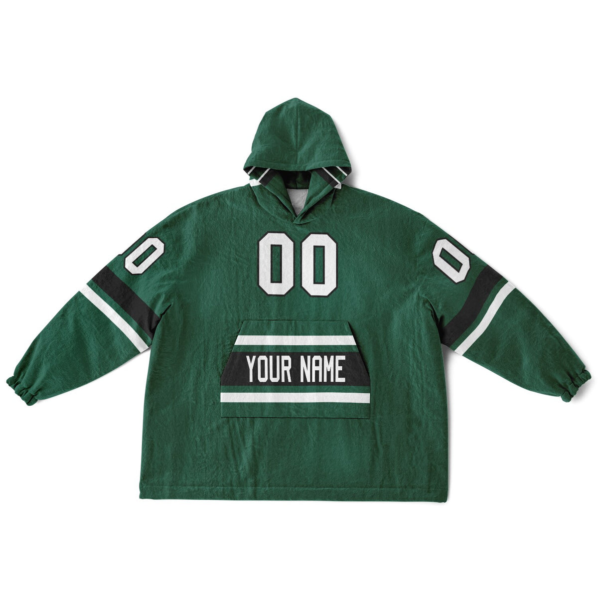 Green/Black/White Superfan Reversible