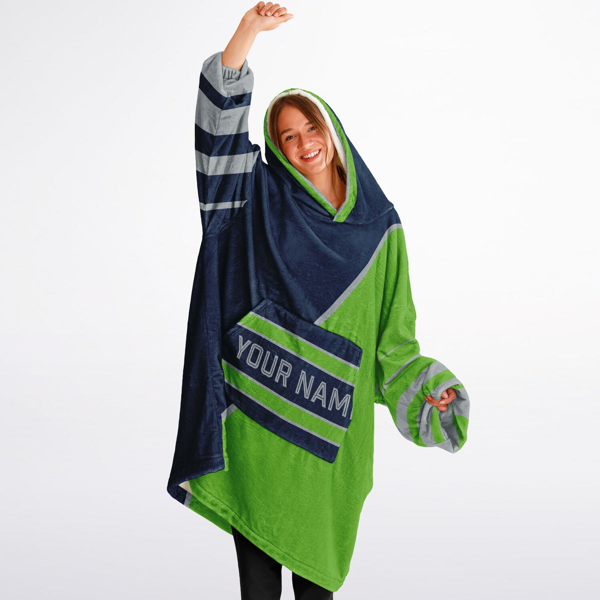 Navy Green Gray Split Decision