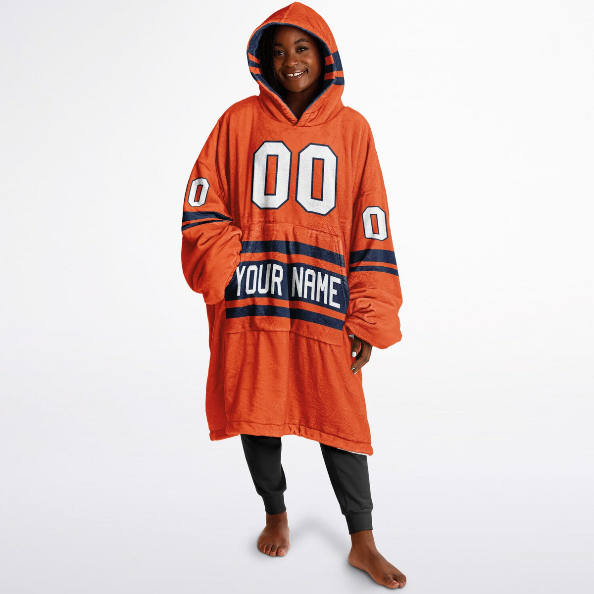 Orange/Navy Superfan Reversible
