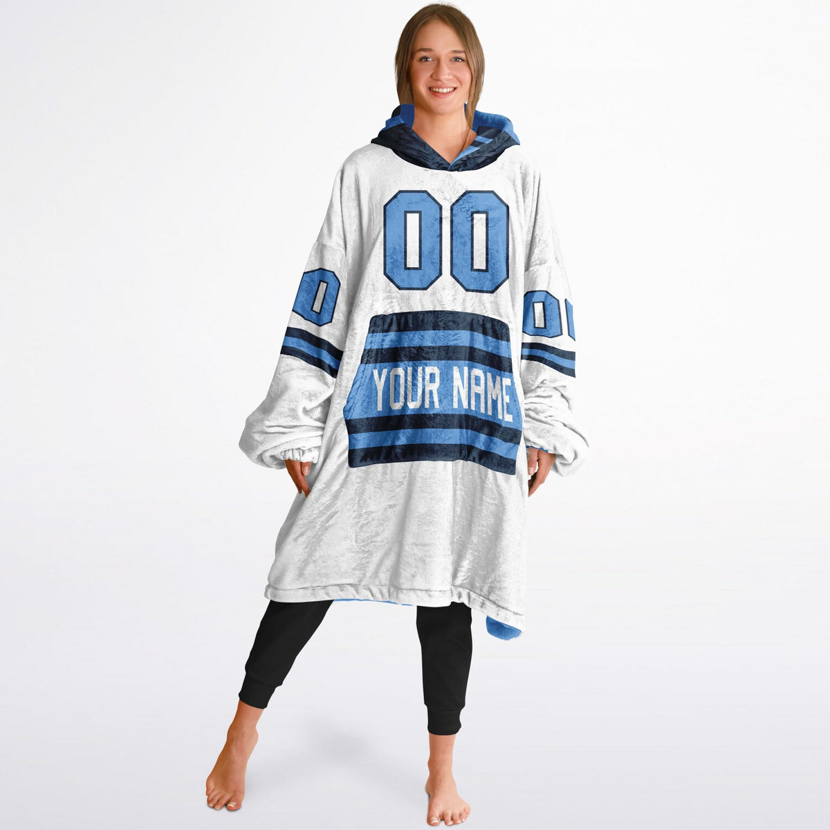 Light Blue/Navy Superfan Reversible