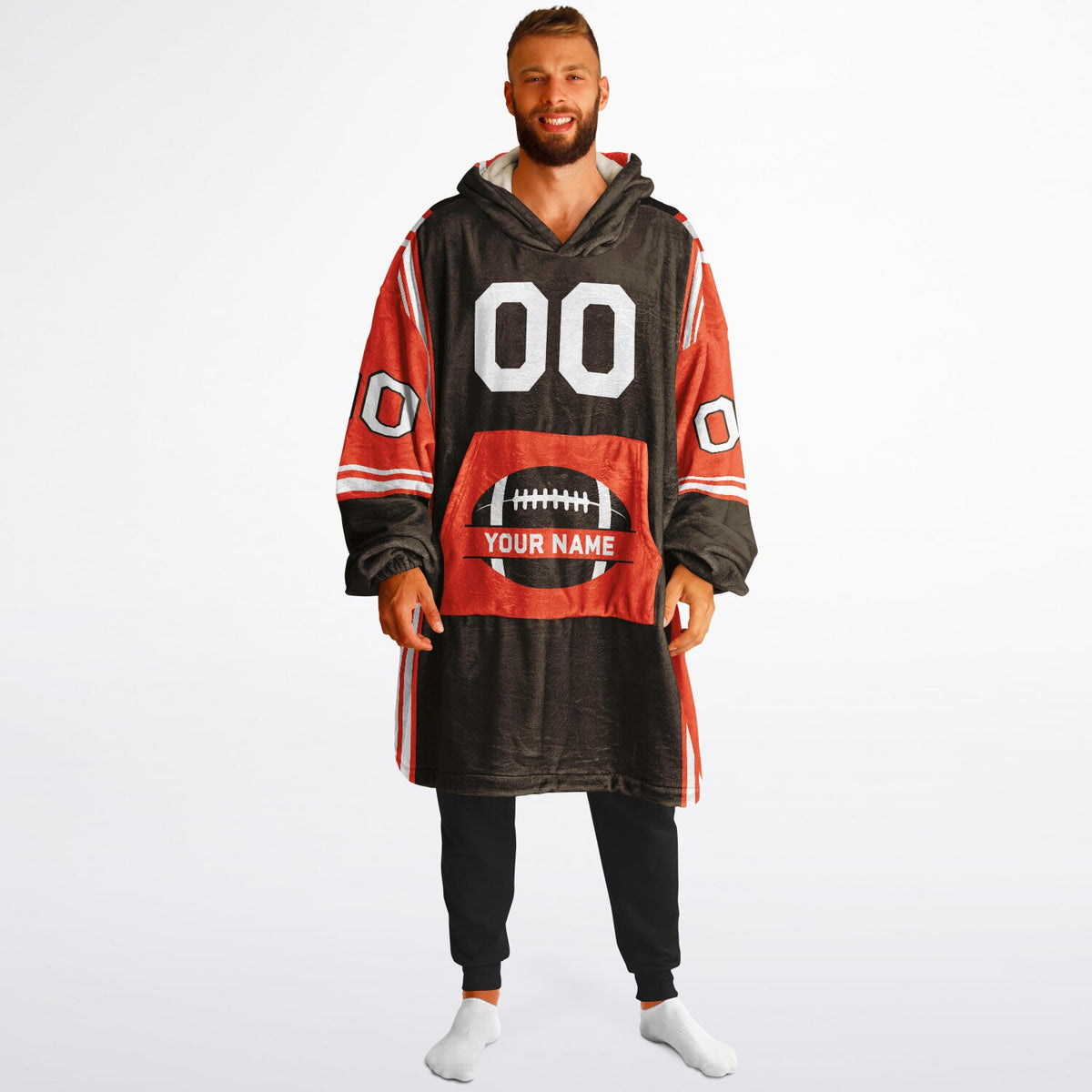 Brown/Orange/White Bold