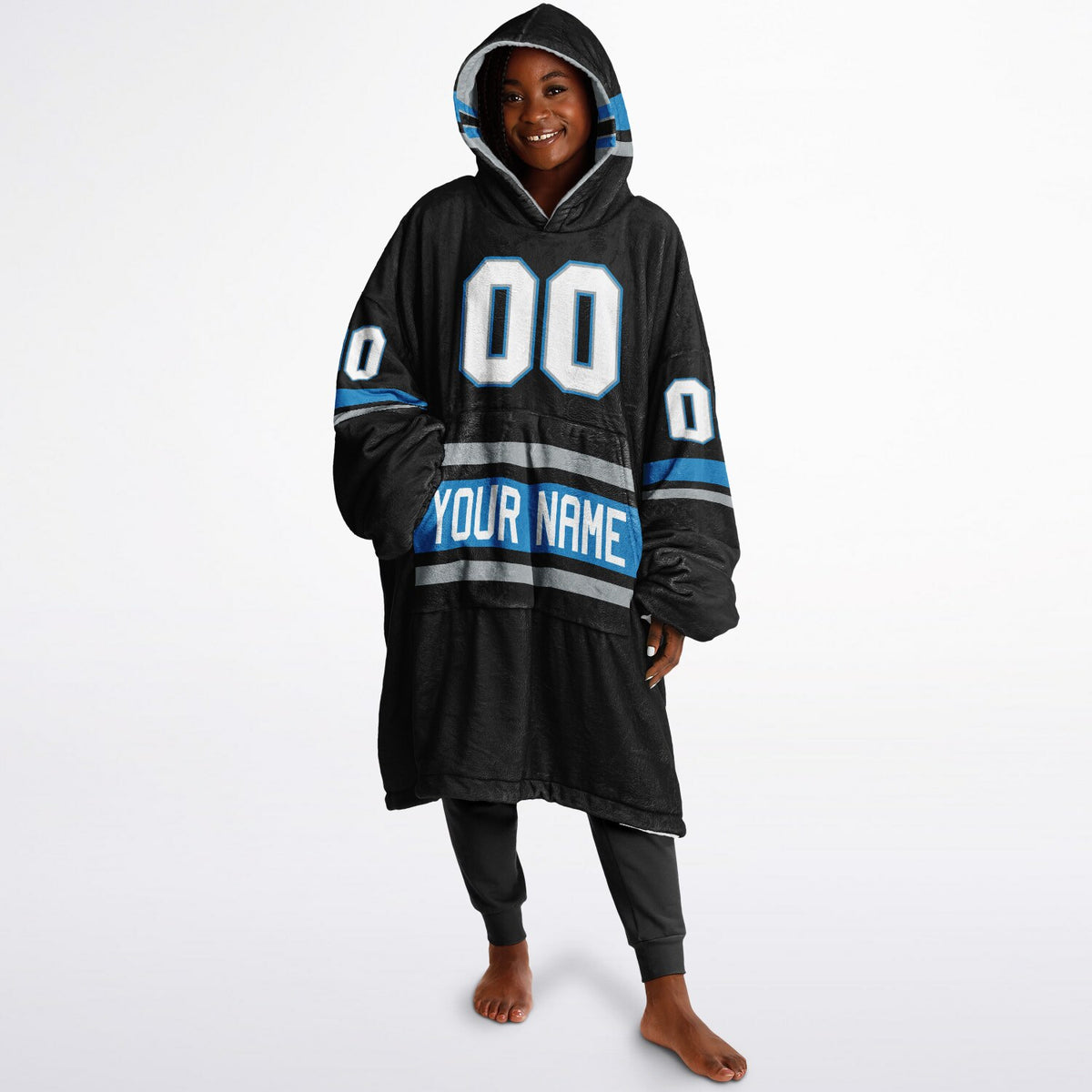 Black/Blue/Silver Superfan Reversible