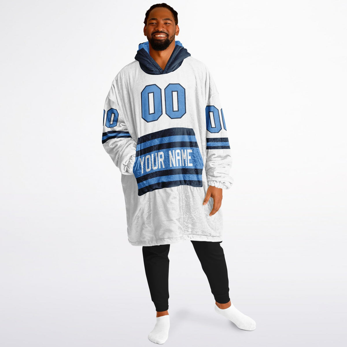 Light Blue/Navy Superfan Reversible