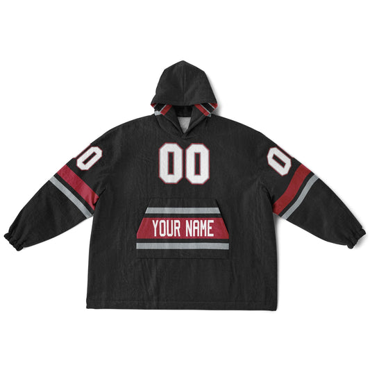 Black/Red/Silver Superfan Reversible