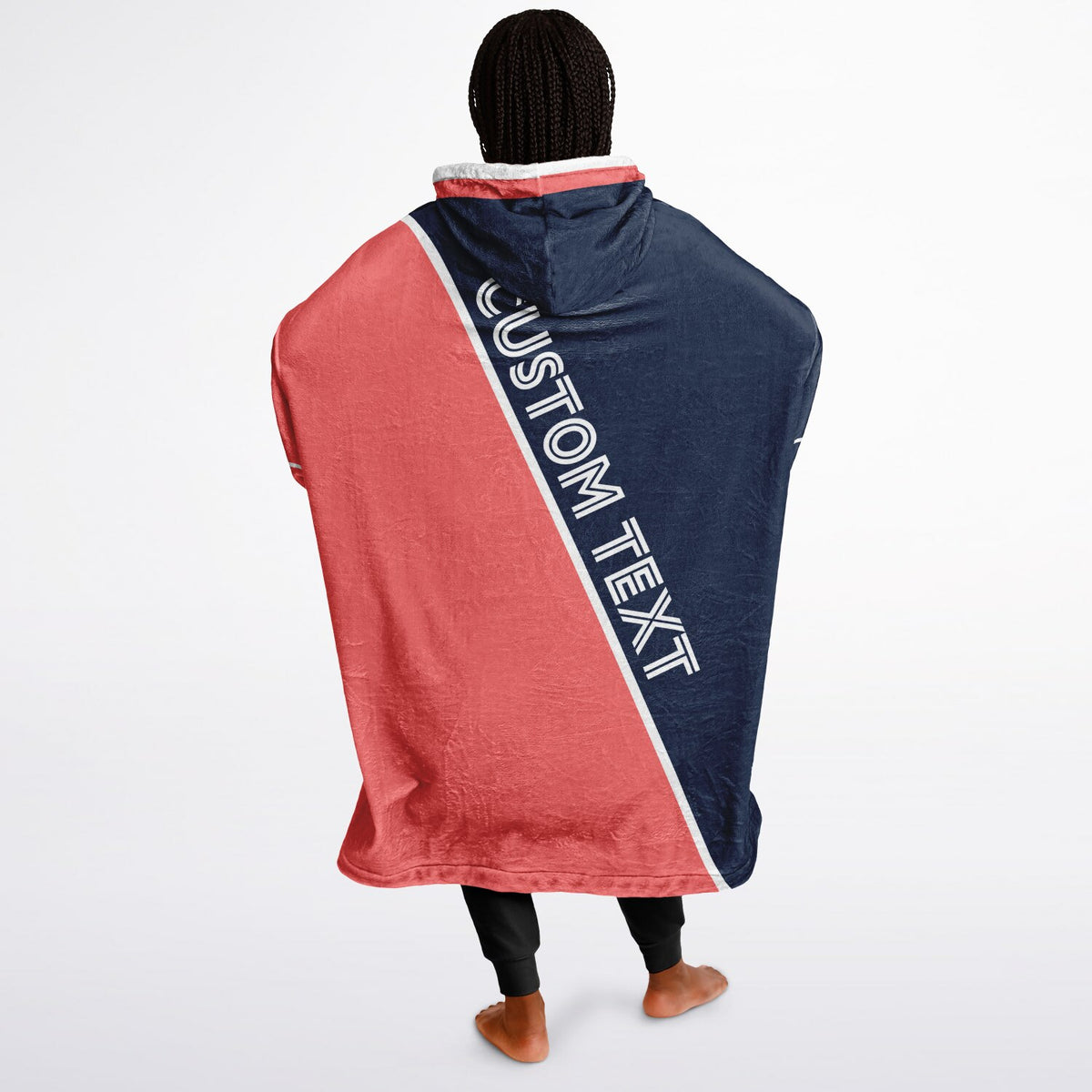 Navy Electric Coral White Split Decision