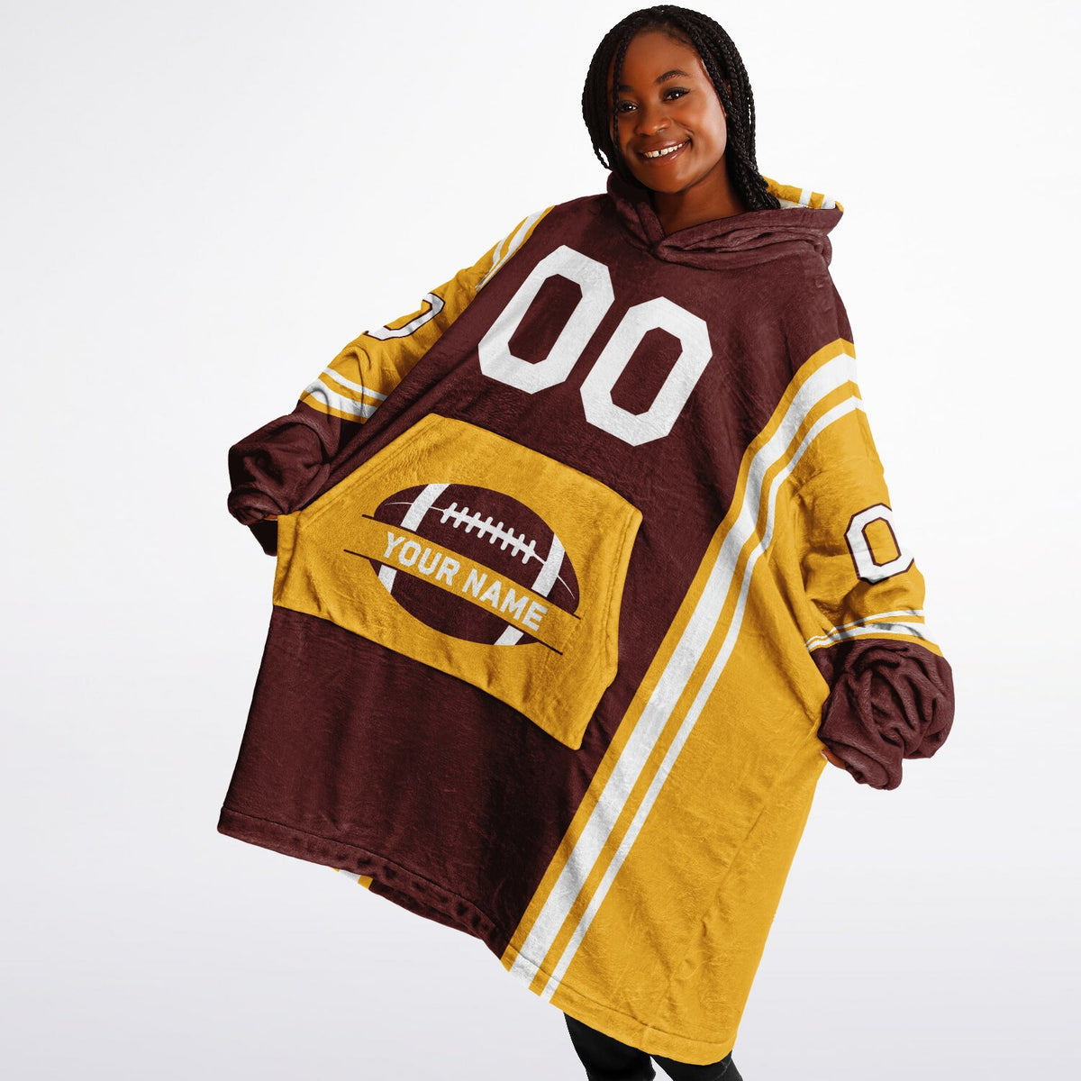 Burgundy/Gold/White Bold