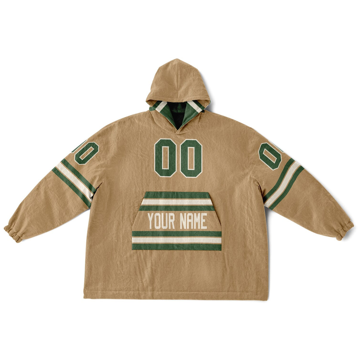 Forest Green Cream Camel Superfan Reversible
