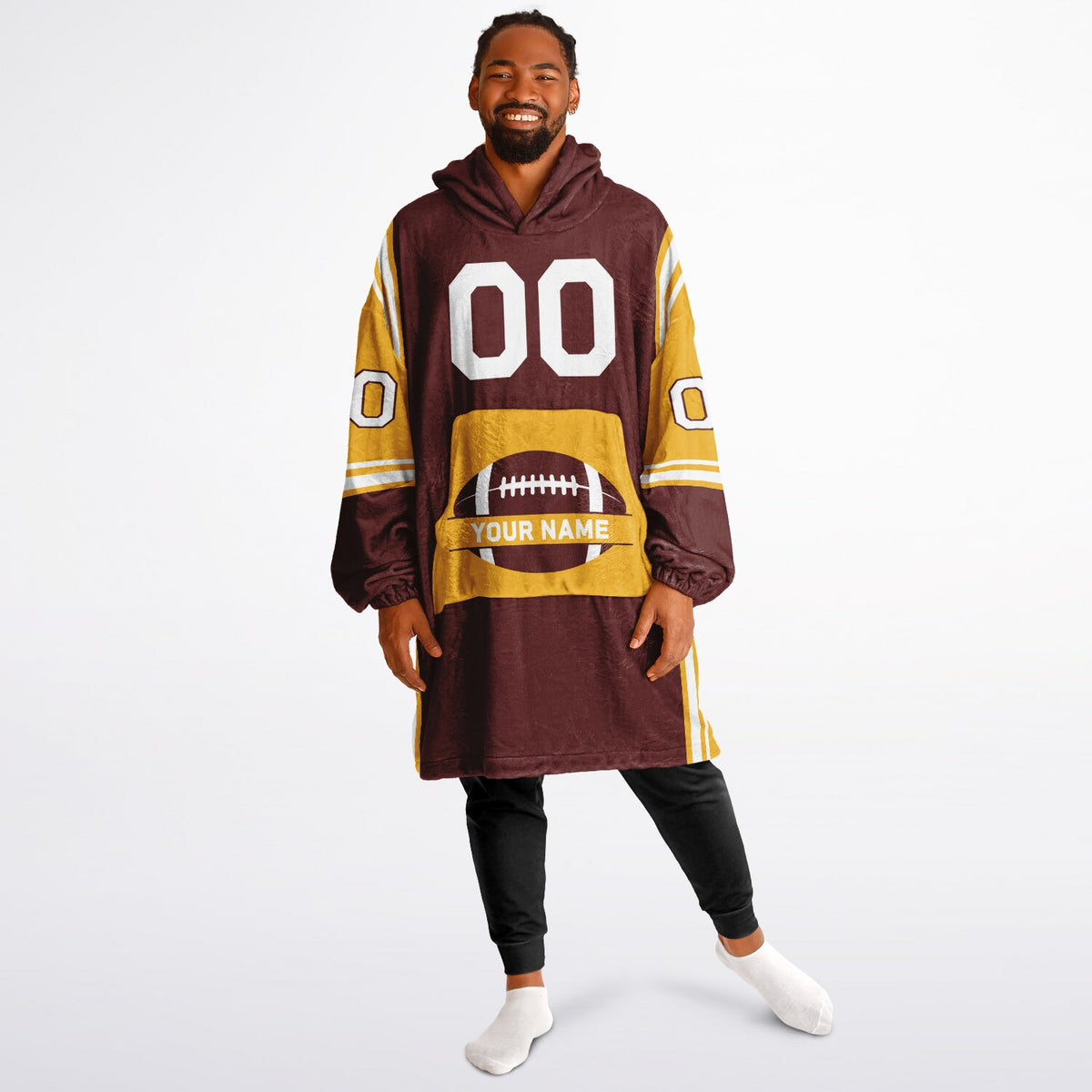 Burgundy/Gold/White Bold