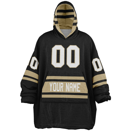 Black/Old Gold Superfan Reversible